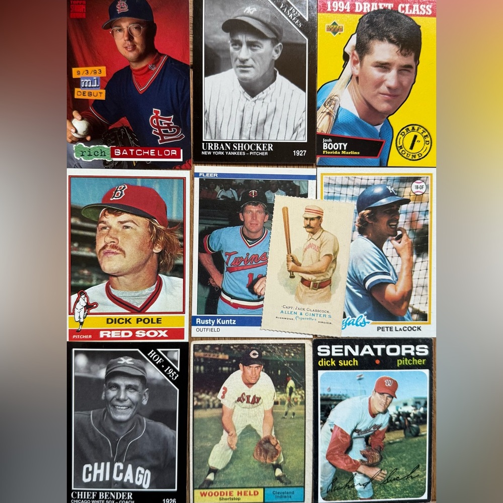 Best Funny Dirty Baseball Names Trading Cards Dick Pole LaCock Rusty Kuntz